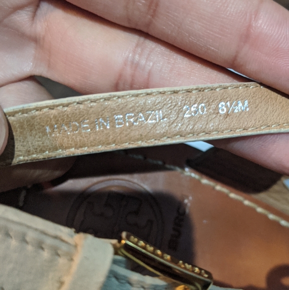 Tory Burch Nori White Leather Wedge Sandal 8.5 - Picture 5 of 13